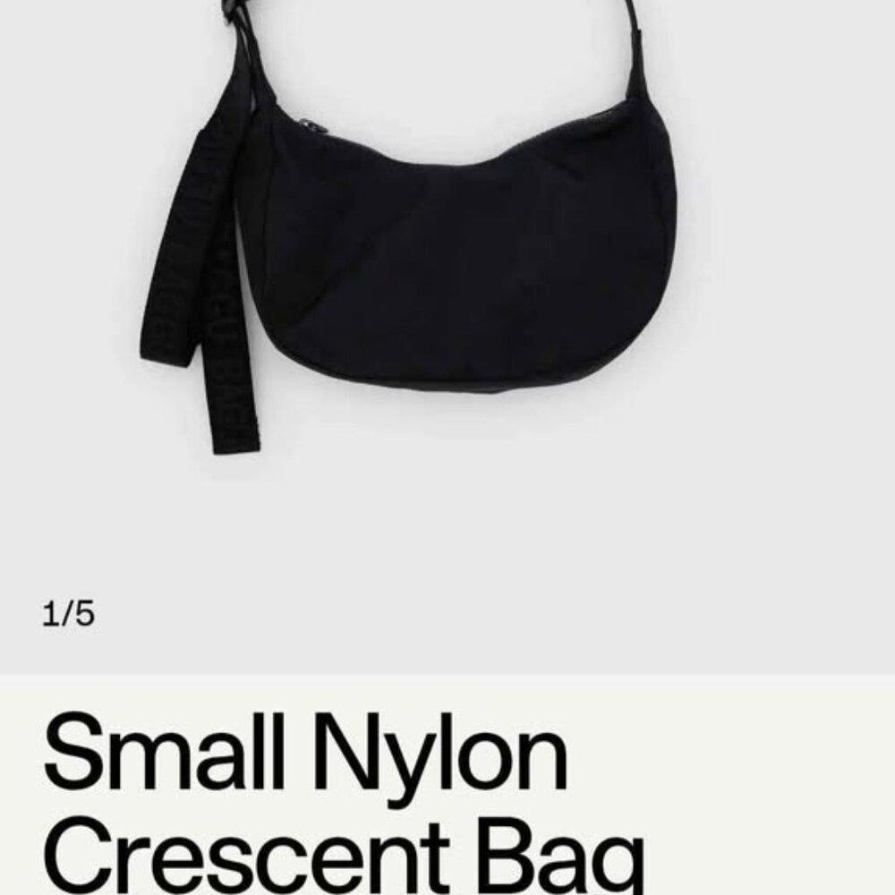 Small Nylon Baggu Crescent Bag
